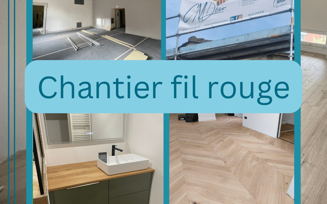 Chantier fil rouge 2026 de CM Déco, rénovation complète d'une maison de village